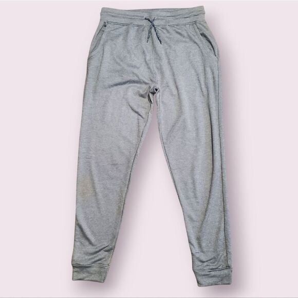 FISH HIPPIE Hangover Pant Mens L Light Grey EUC Front & Back Pockets Drawstring - Picture 1 of 4